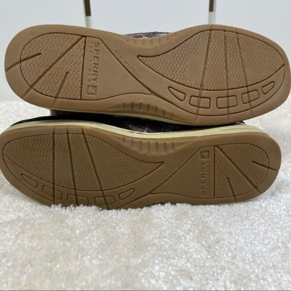 Sperry Brown Suede Fair Isle Top Sider Lace Up Boots Size 7M - Picture 4 of 8